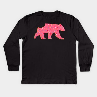 Animal Cracker Frosted Gay Bear with Sprinkles and a Bite | BearlyBrand Kids Long Sleeve T-Shirt